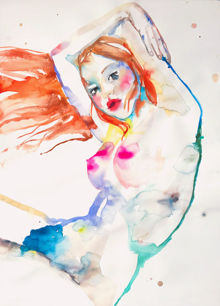 Fahren Feingold "AQUARIUS DESCENDING" (Framed)