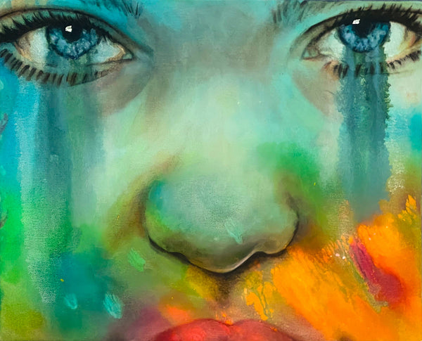 Fahren Feingold "BLUE" (Work on Canvas)