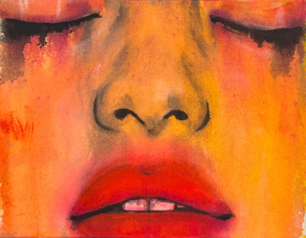 Fahren Feingold "RED" (Work on Canvas)