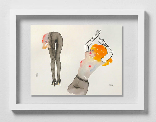 Fahren Feingold "HEARTS ON FIRE" (Framed)