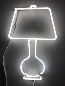 Indira Cesarine "Light my Lamp (Table Lamp)" Neon Sculpture