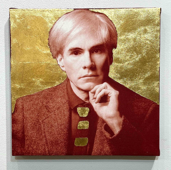 Indira Cesarine x Karen Bystedt "Gilded Andy Red + Gold" The Lost Warhols Collection