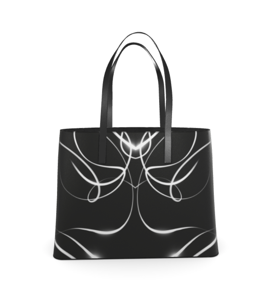 UNTITLED x Indira Cesarine "Lumière" Series Black and White Kika Tote Bag - Limited Edition