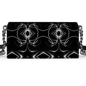 UNTITLED x Indira Cesarine "Lumière" Series Black and White Kaleidoscopic Kenway Evening Bag - Limited Edition