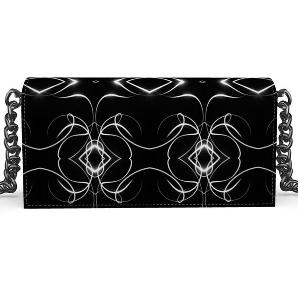 UNTITLED x Indira Cesarine "Lumière" Series Black and White Kaleidoscopic Kenway Evening Bag - Limited Edition