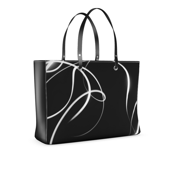 UNTITLED x Indira Cesarine "Lumière" Series Black and White Kaleidoscopic Handbag - Limited Edition