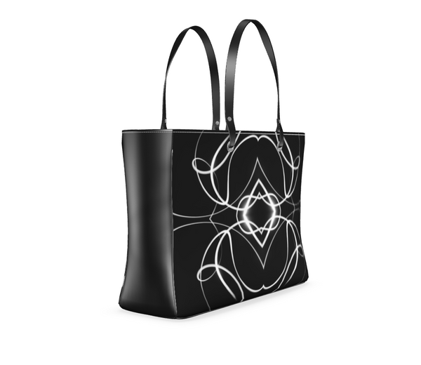 UNTITLED x Indira Cesarine "Lumière" Series Black and White Kaleidoscopic Handbag - Limited Edition