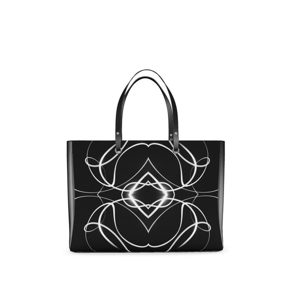 UNTITLED x Indira Cesarine "Lumière" Series Black and White Kaleidoscopic Handbag - Limited Edition