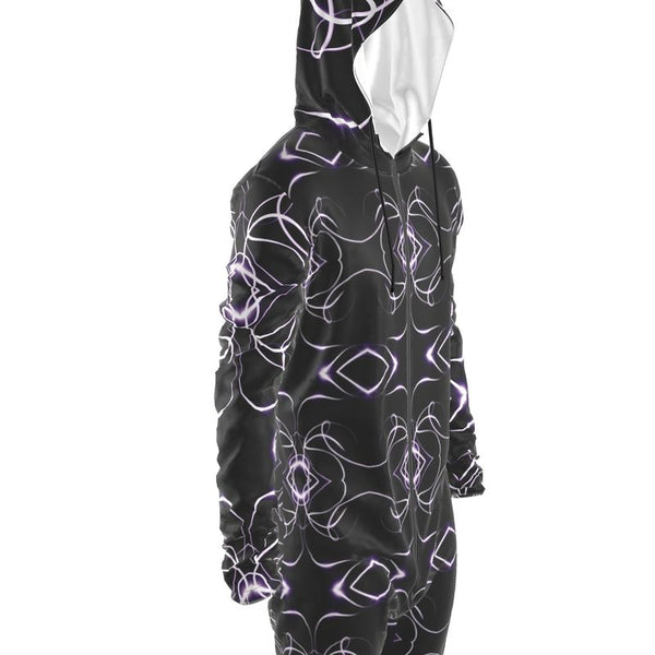 UNTITLED x Indira Cesarine "Lumière" Series Black and Violet Kaleidoscopic Hazmat Suit - Limited Edition