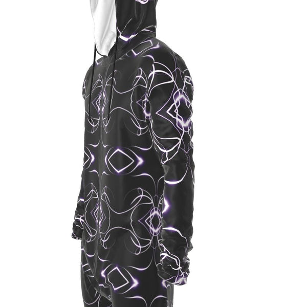 UNTITLED x Indira Cesarine "Lumière" Series Black and Violet Kaleidoscopic Hazmat Suit - Limited Edition