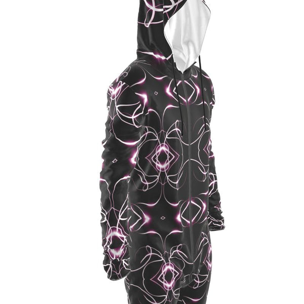 UNTITLED x Indira Cesarine "Lumière" Series Black and Pink Kaleidoscopic Hazmat Jumpsuit - Limited Edition