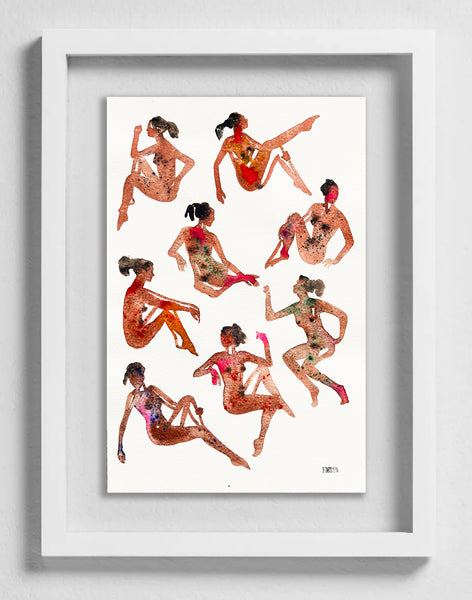 Fahren Feingold "LES FILLES 298" (Framed)