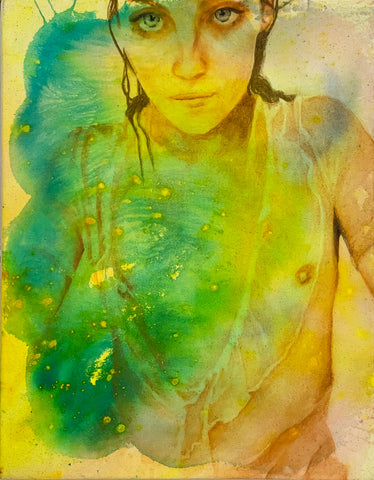 Fahren Feingold "LES FILLES 8" (Work on Canvas)