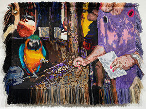Jeana Eve Klein "Isla de Margarita/Parrot in Marketplace"
