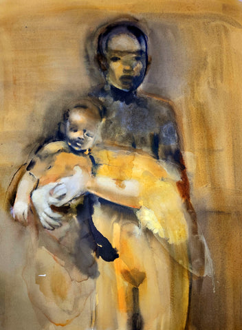 Martha Zmpounou "Mother and Child #3"