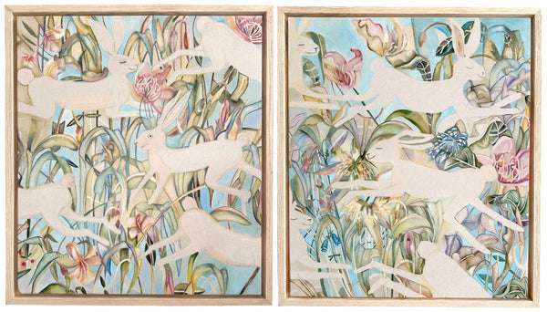 Zyginta Barcauskaite "Playing in the Fields (Diptych)"