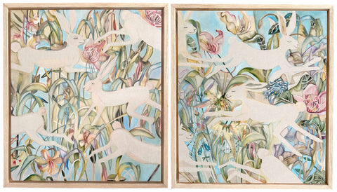Zyginta Barcauskaite "Playing in the Fields (Diptych)"