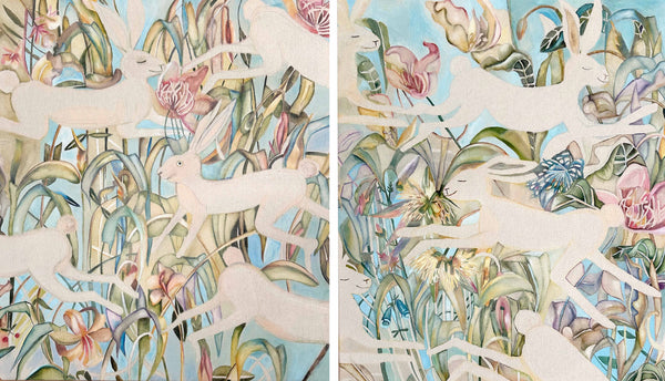 Zyginta Barcauskaite "Playing in the Fields (Diptych)"