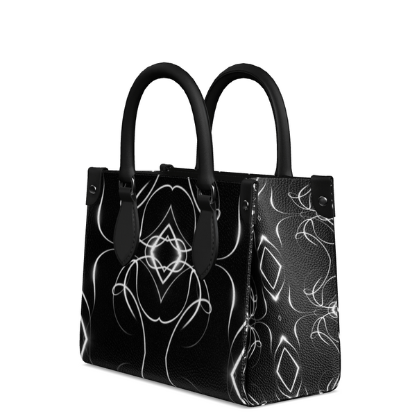 UNTITLED x Indira Cesarine "Lumière" Series Black and White Kaleidoscopic Mini Bonchurch Bag - Limited Edition