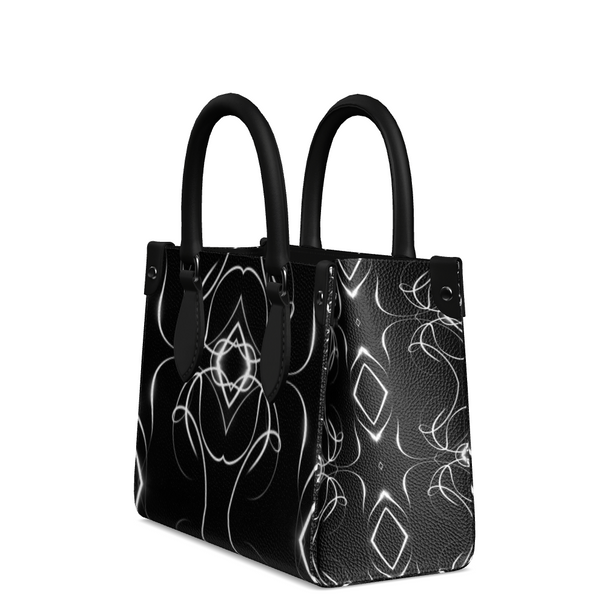 UNTITLED x Indira Cesarine "Lumière" Series Black and White Kaleidoscopic Mini Bonchurch Bag - Limited Edition