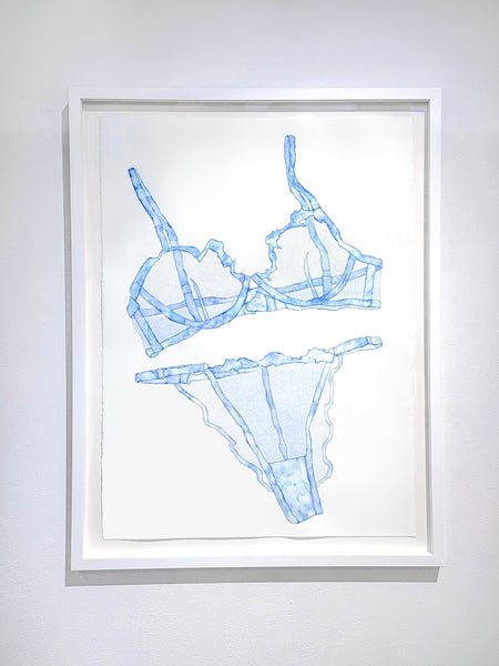 Helena Calmfors "Delicate" Watercolor Painting (Framed)