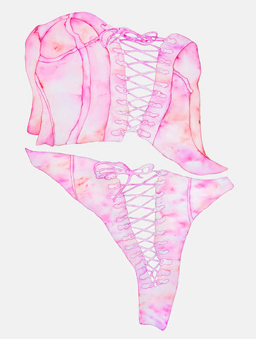 Helena Calmfors "Fragments" Watercolor Painting (Unframed)