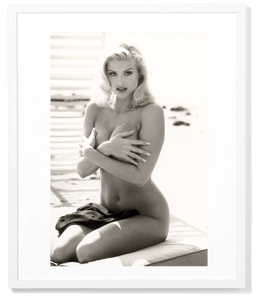 Daniela Federici "Anna Nicole Smith Nude, Kneeling on Malibu Beach"