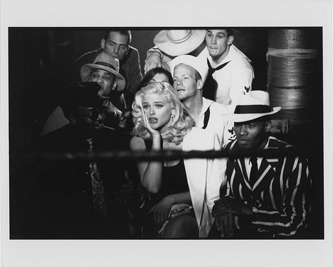 Daniela Federici "Anna Nicole Smith with Fab 5 Freddy and Carlos Alberto Watching the Boxing Match"