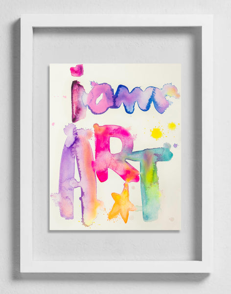 Fahren Feingold "I AM ART" (Framed)