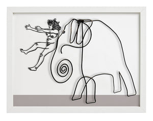 Grace Graupe-Pillard "Grace Sliding Down The Nose of Calder's Elephant"
