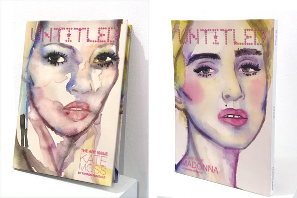 The Untitled Magazine "Art" Issue: Kate Moss + Madonna Double Cover by Artist Fahren Feingold