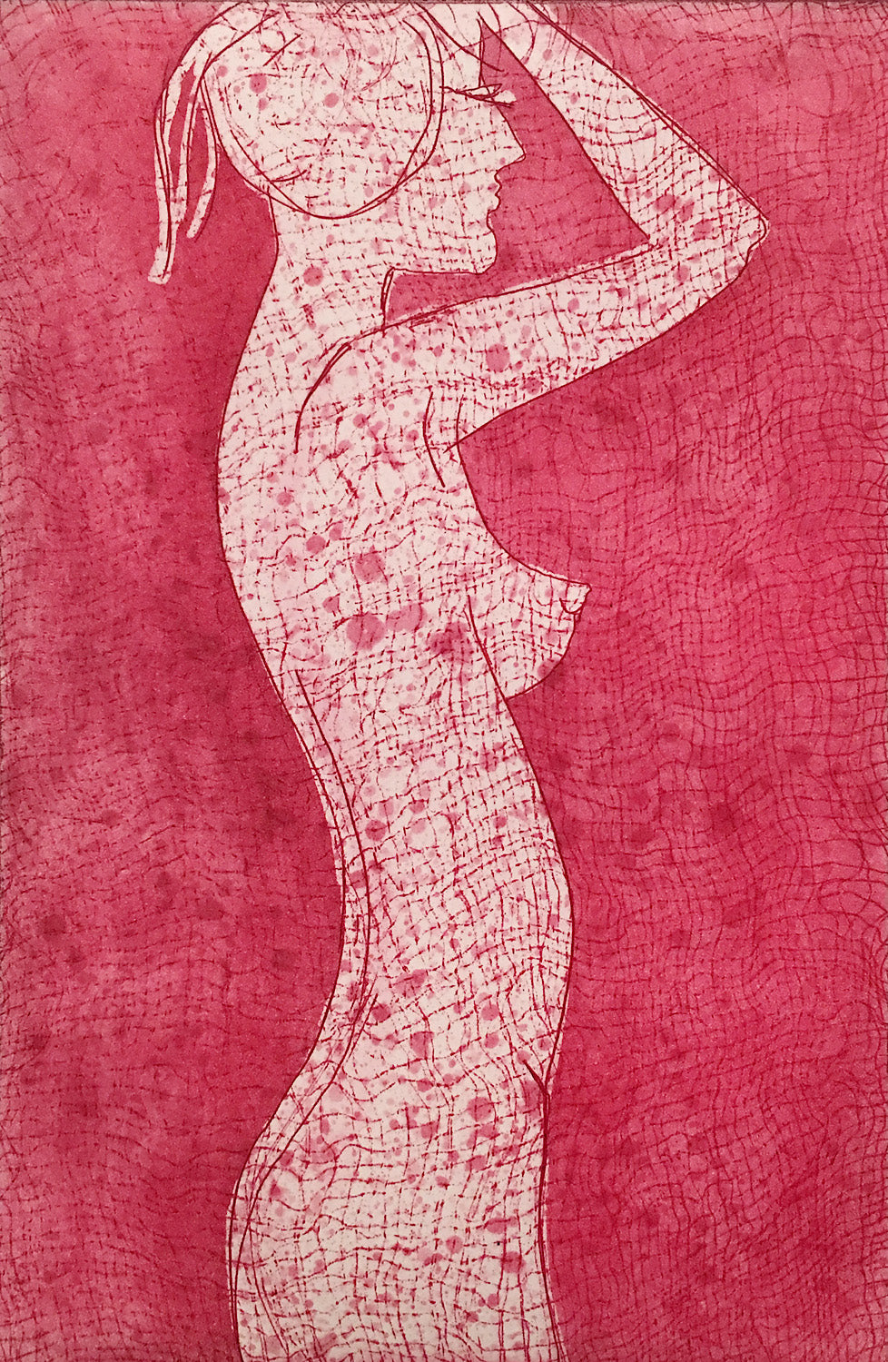 Indira Cesarine "Girl In Silhouette (Pink)" Limited Edition