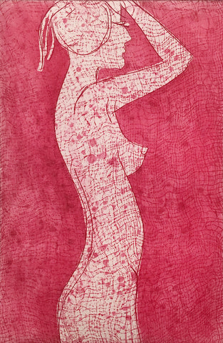 Indira Cesarine "Girl In Silhouette (Pink)" Limited Edition