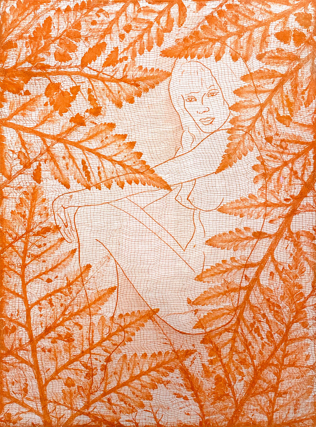 Indira Cesarine "Eve in the Leaves"