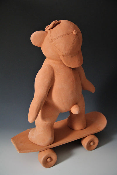 Irina Lakshin "Skateboarding" Ceramic Sculpture