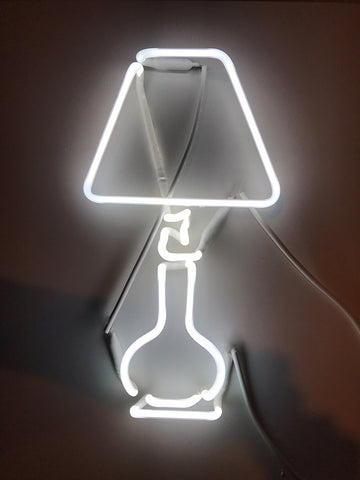 Indira Cesarine "Light my Lamp (Nightstand)" Neon Sculpture