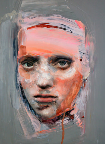 Martha Zmpounou "Orange Face Study #2"