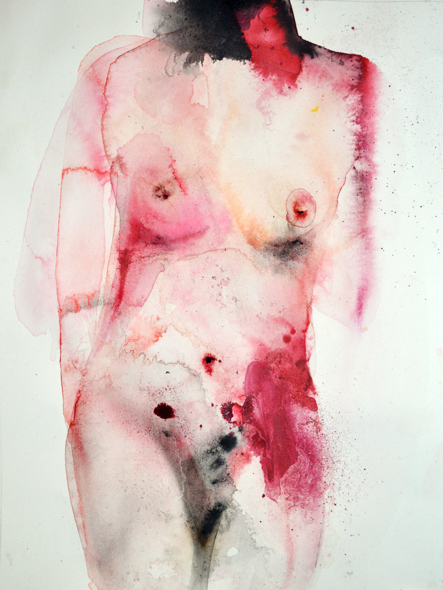Martha Zmpounou "Pink Figure Study #5"