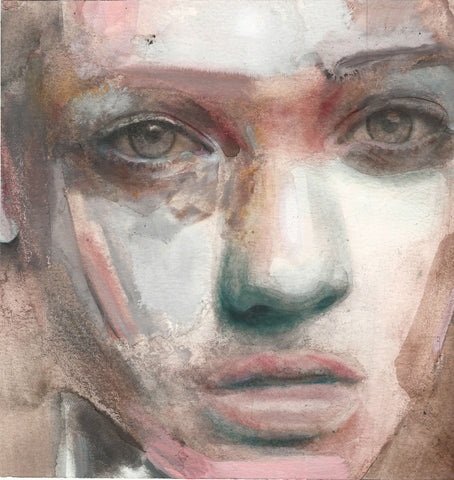 Martha Zmpounou "Turquoise Face Study"