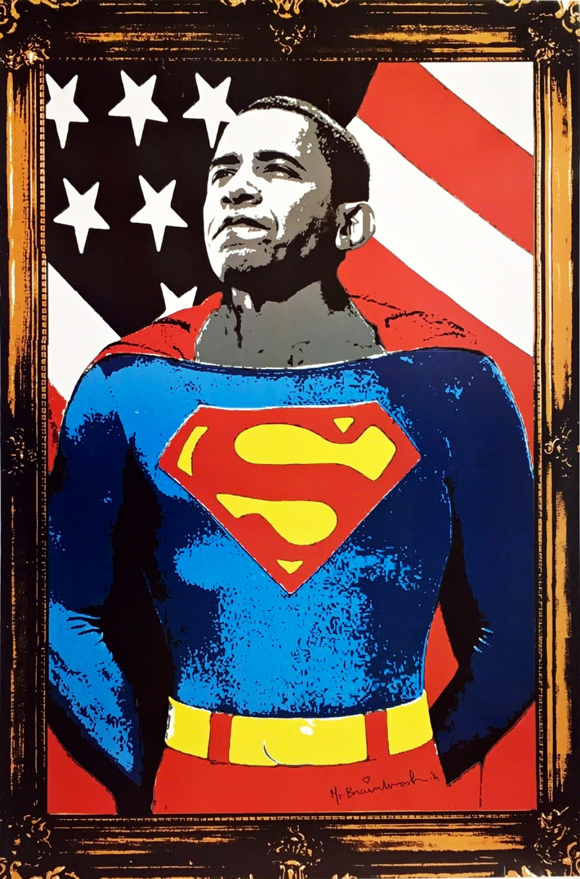 Mr. Brainwash "Obama Superman"